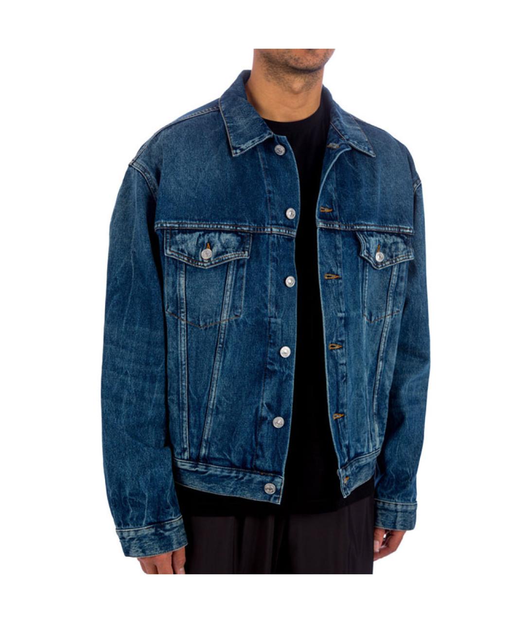 BALENCIAGA Синяя деним куртка, фото 6