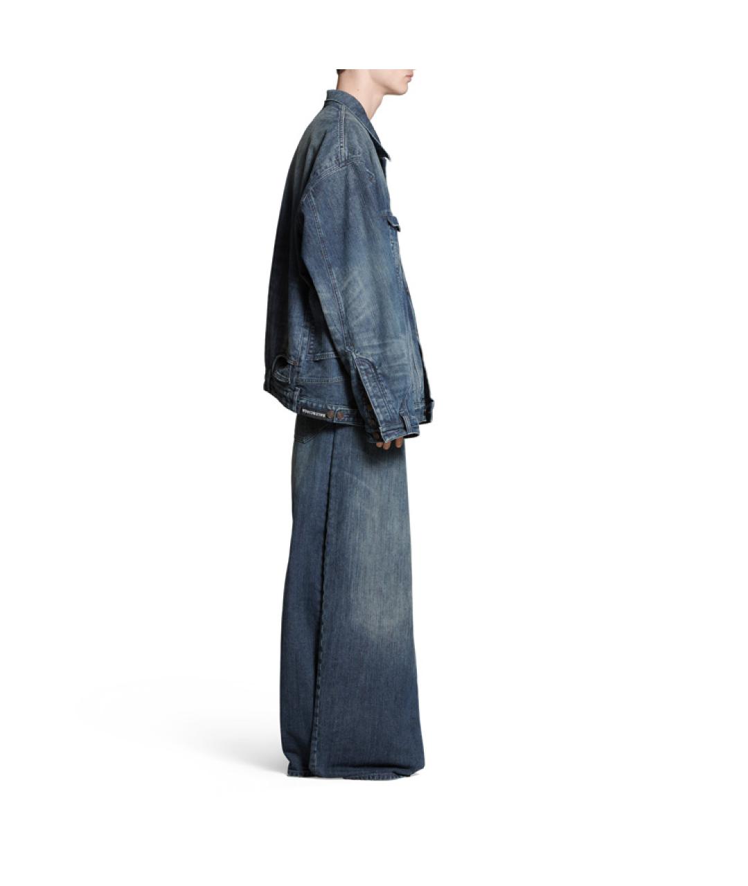 BALENCIAGA Синяя деним куртка, фото 5