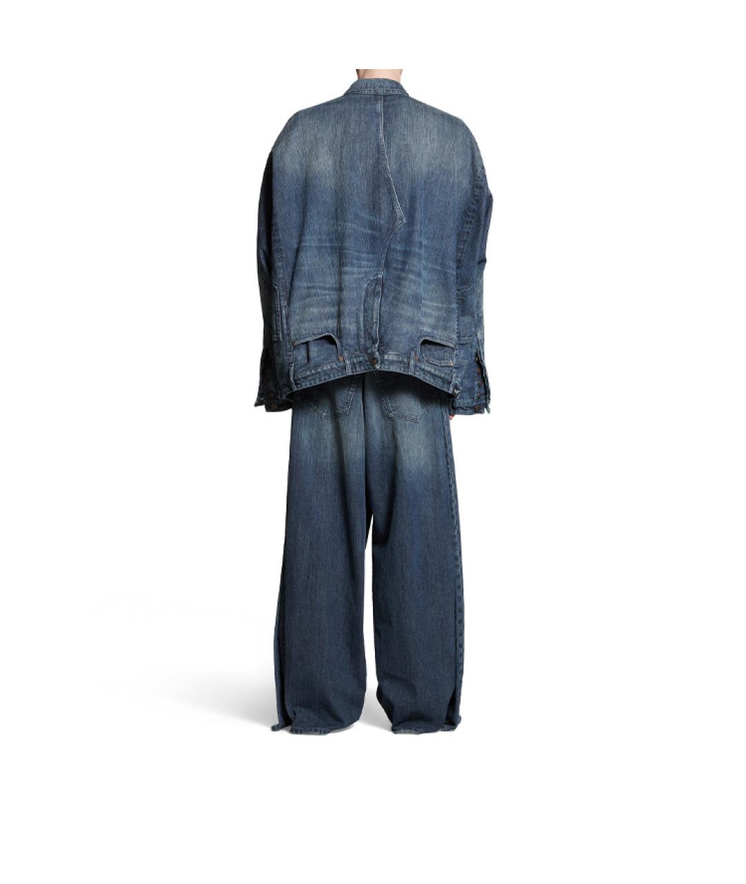 BALENCIAGA Синяя деним куртка, фото 4
