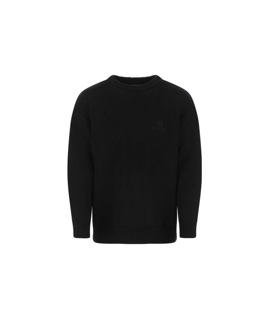 BALENCIAGA Черный кашемировый джемпер / свитер, фото 1