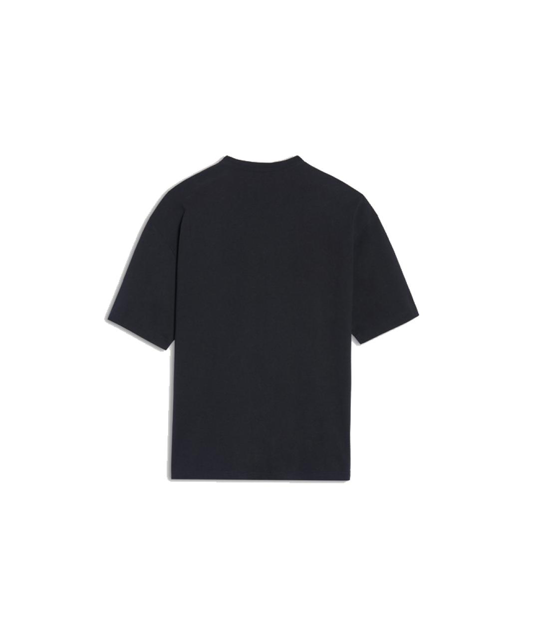 BALENCIAGA Черная хлопковая футболка, фото 2