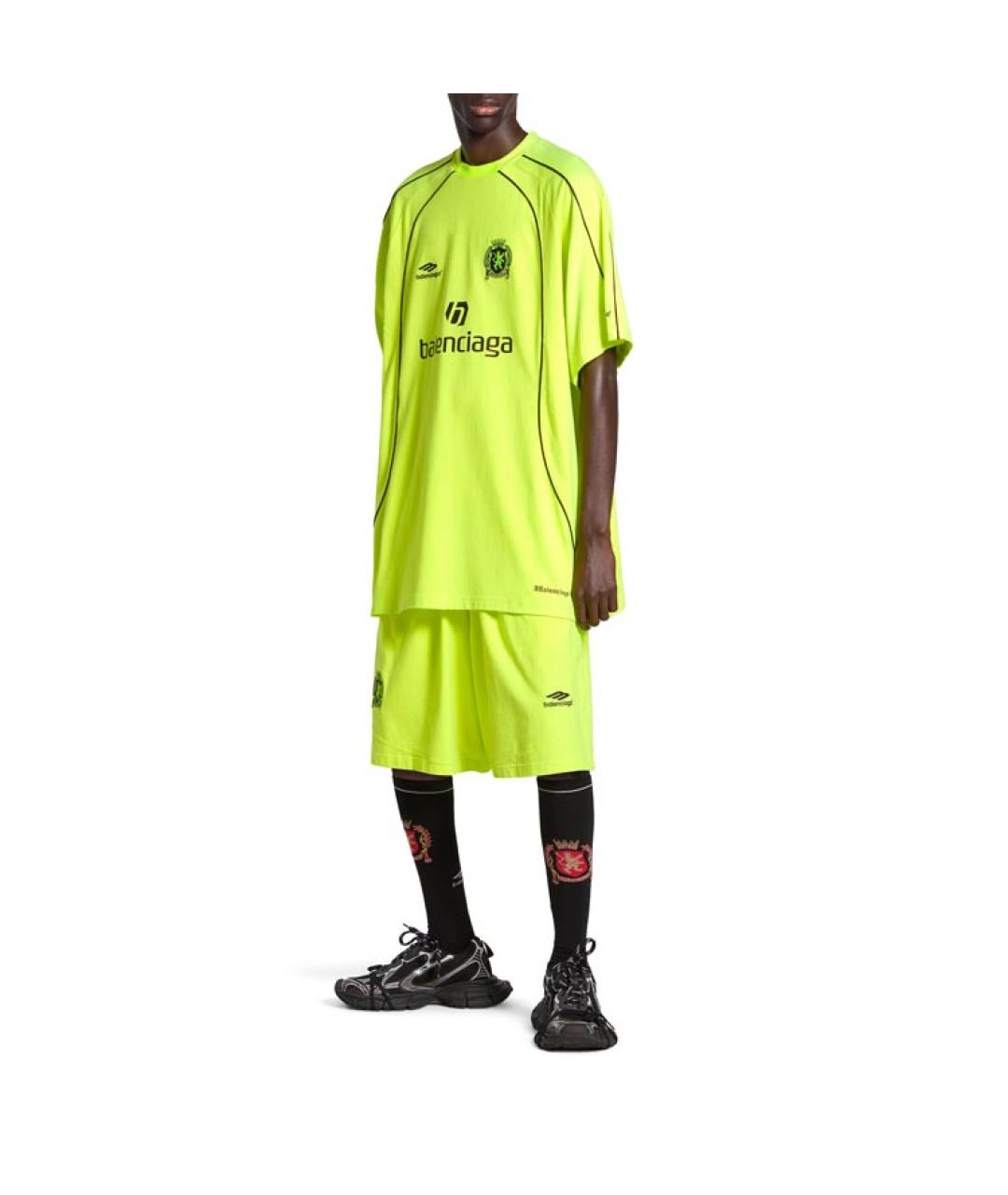 BALENCIAGA Желтая футболка, фото 3