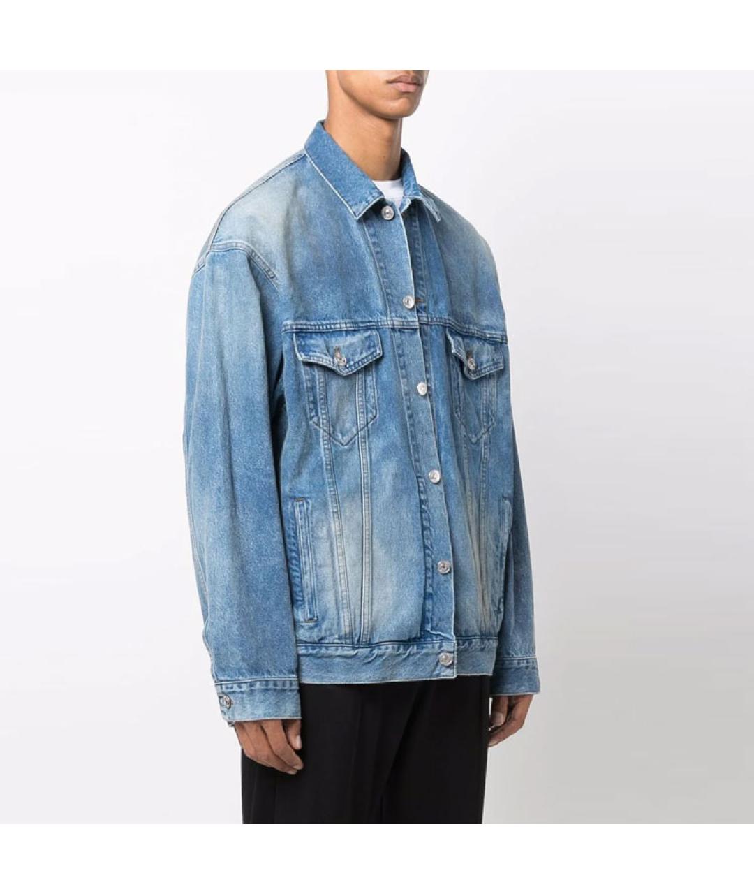 BALENCIAGA Синяя деним куртка, фото 5