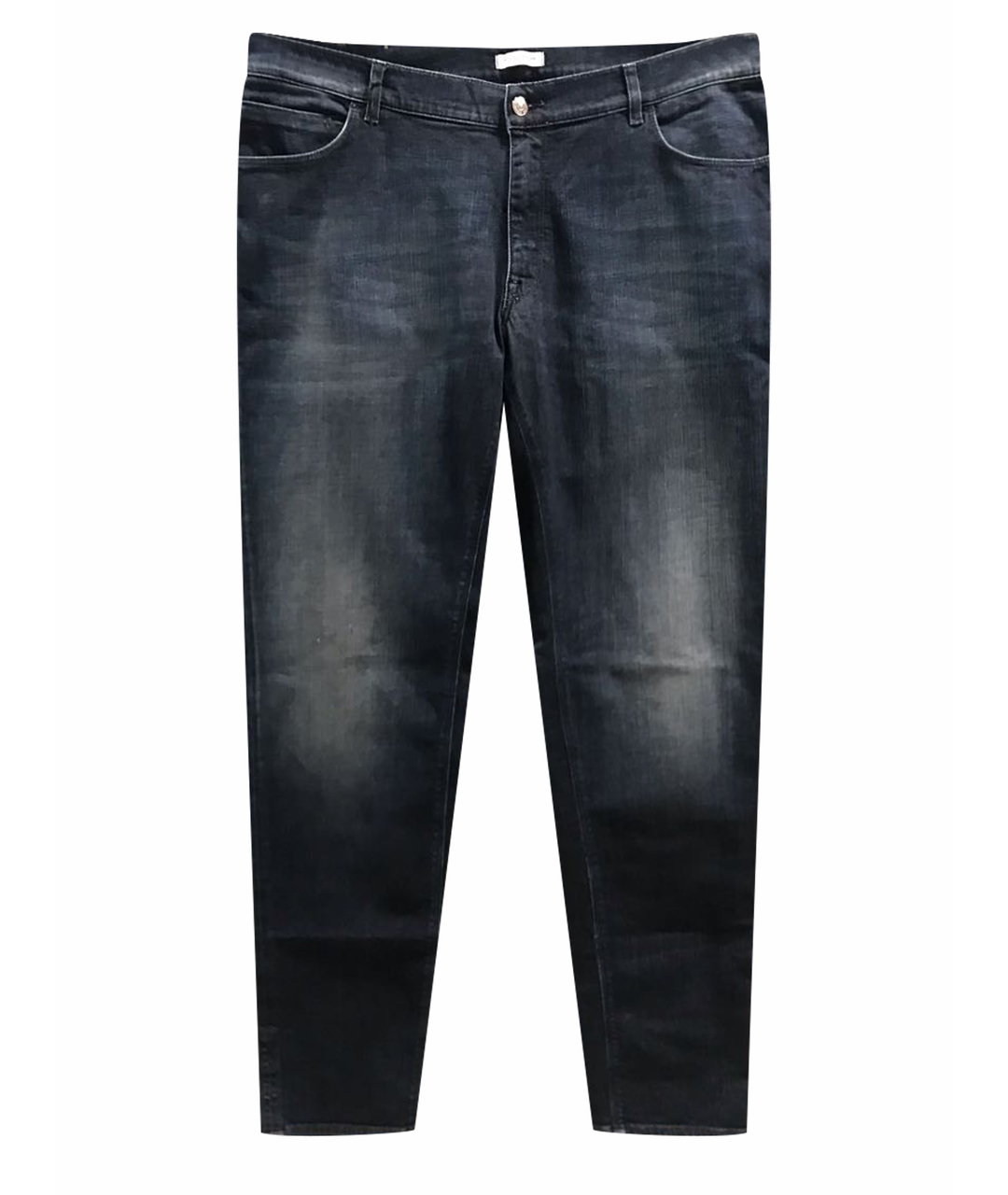 PAOLO PECORA Темно-синие хлопко-эластановые джинсы скинни, фото 1