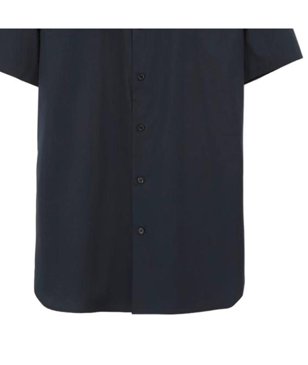 BURBERRY Темно-синяя хлопковая кэжуал рубашка, фото 6