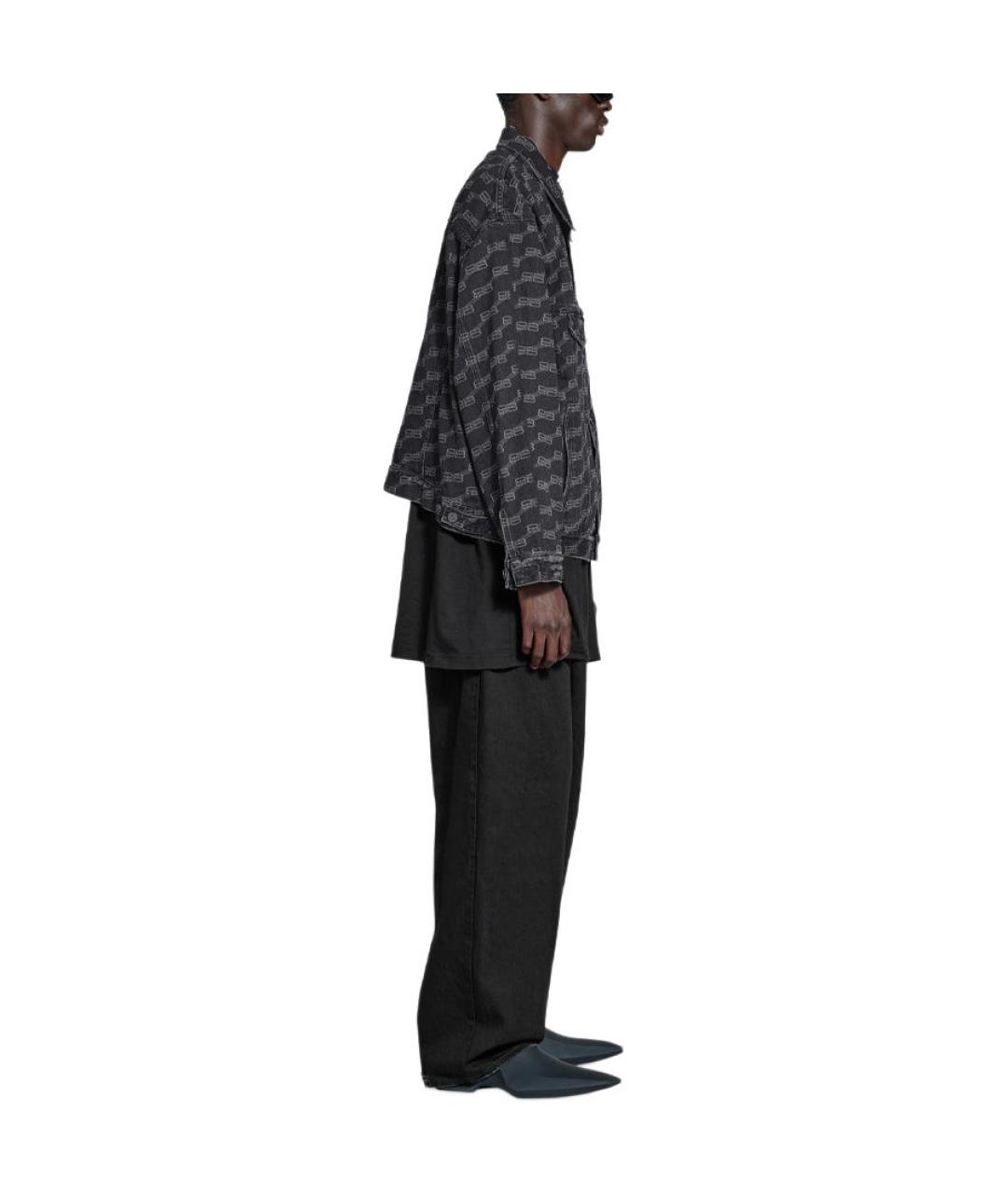 BALENCIAGA Черная деним куртка, фото 5