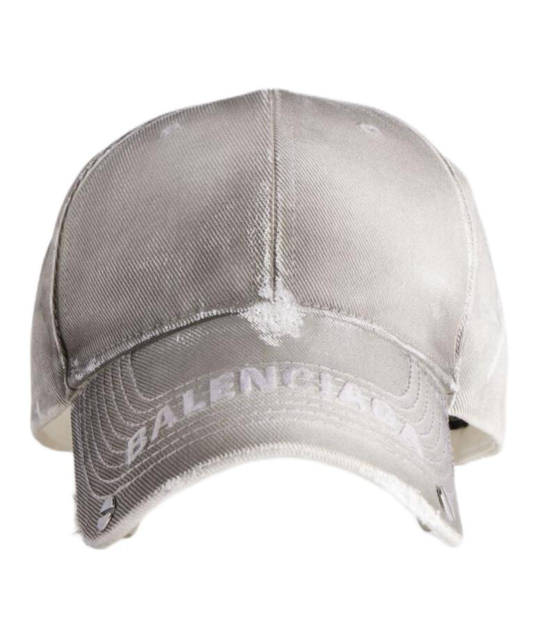 BALENCIAGA Серая хлопковая кепка, фото 1