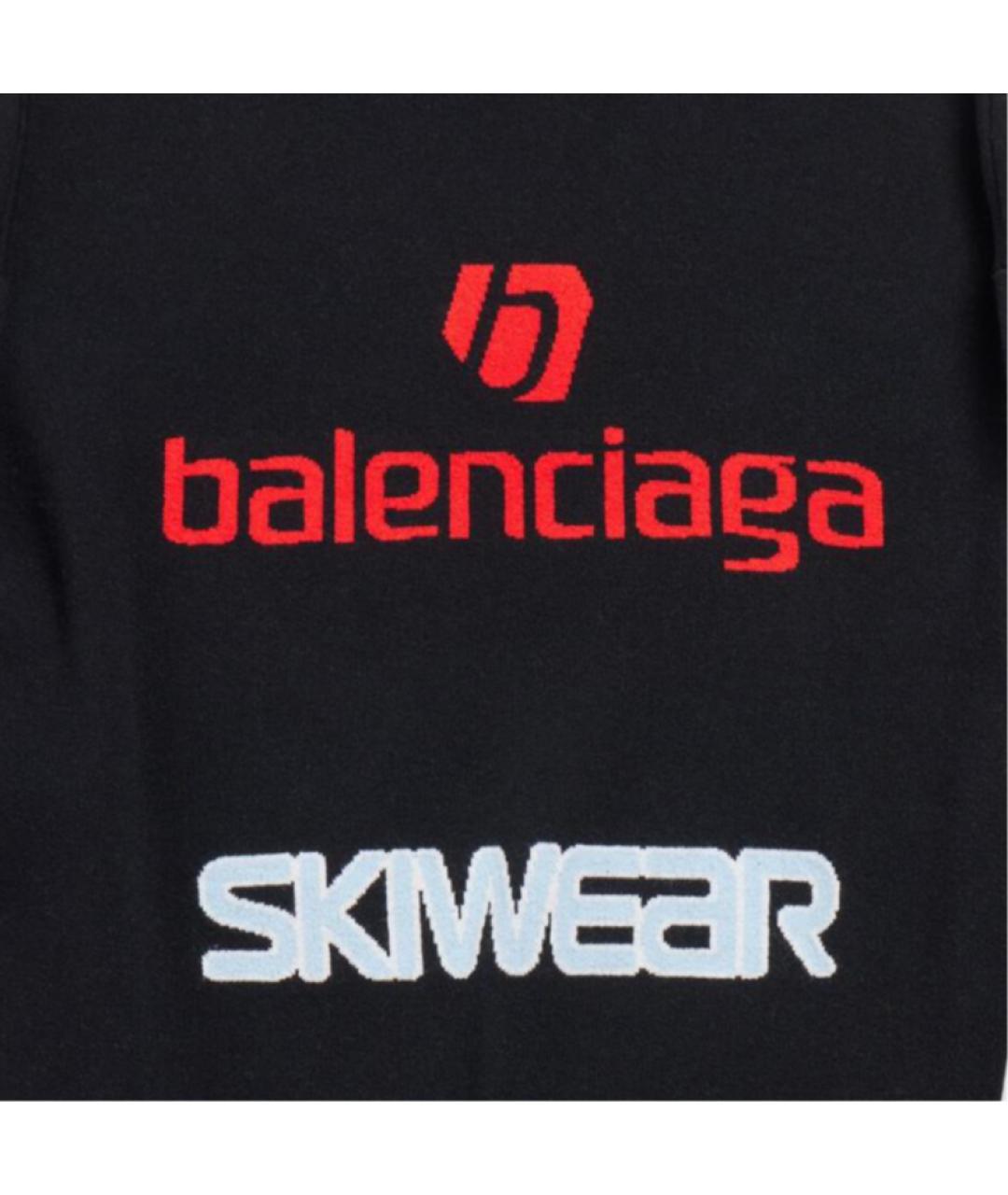 BALENCIAGA Черный кашемировый джемпер / свитер, фото 3