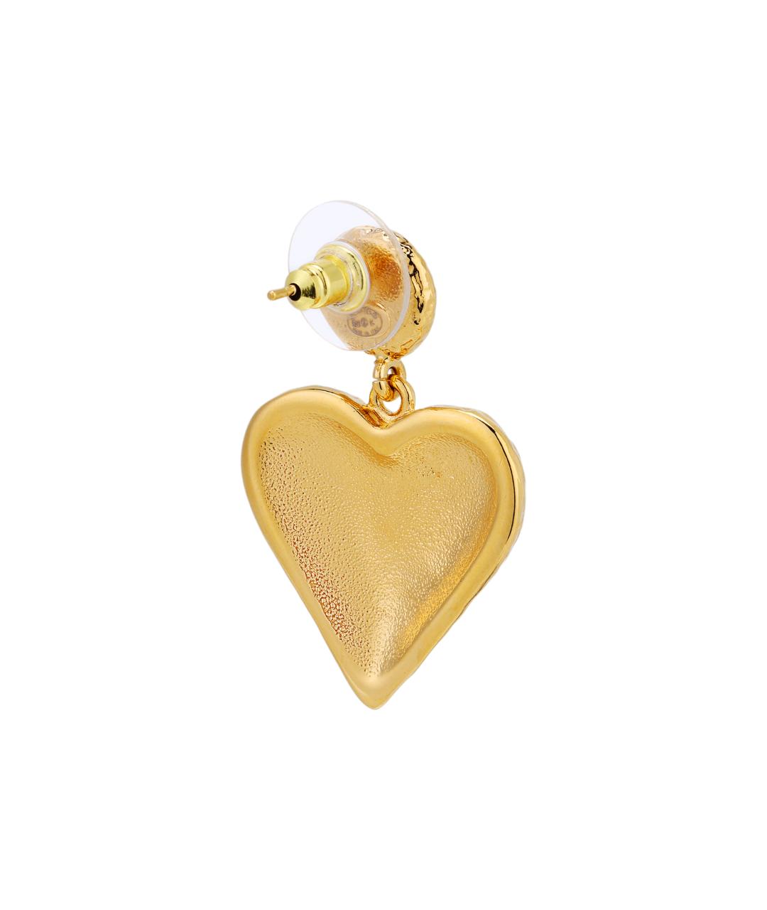 CHANEL Золотые металлические серьги, фото 4