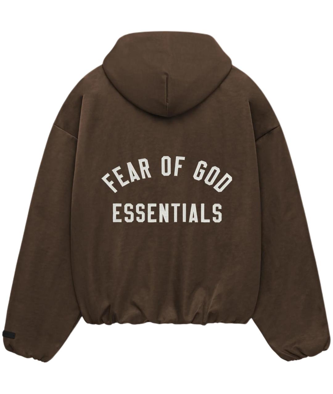 FEAR OF GOD ESSENTIALS Коричневая куртка, фото 2