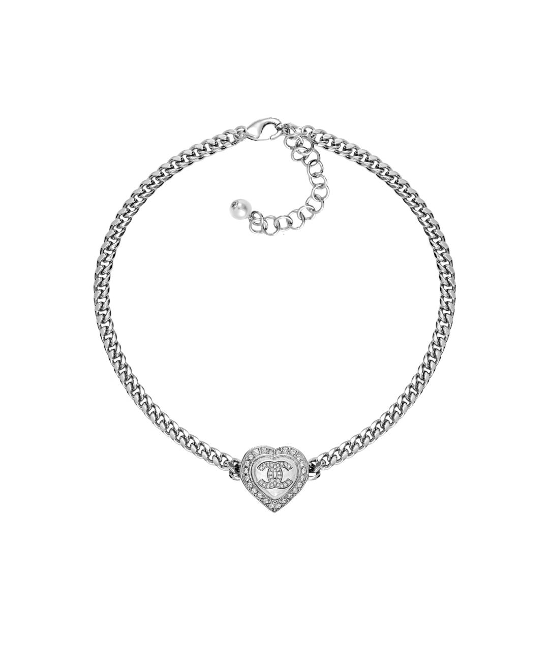 CHANEL Серебряная металлическая цепочка, фото 1