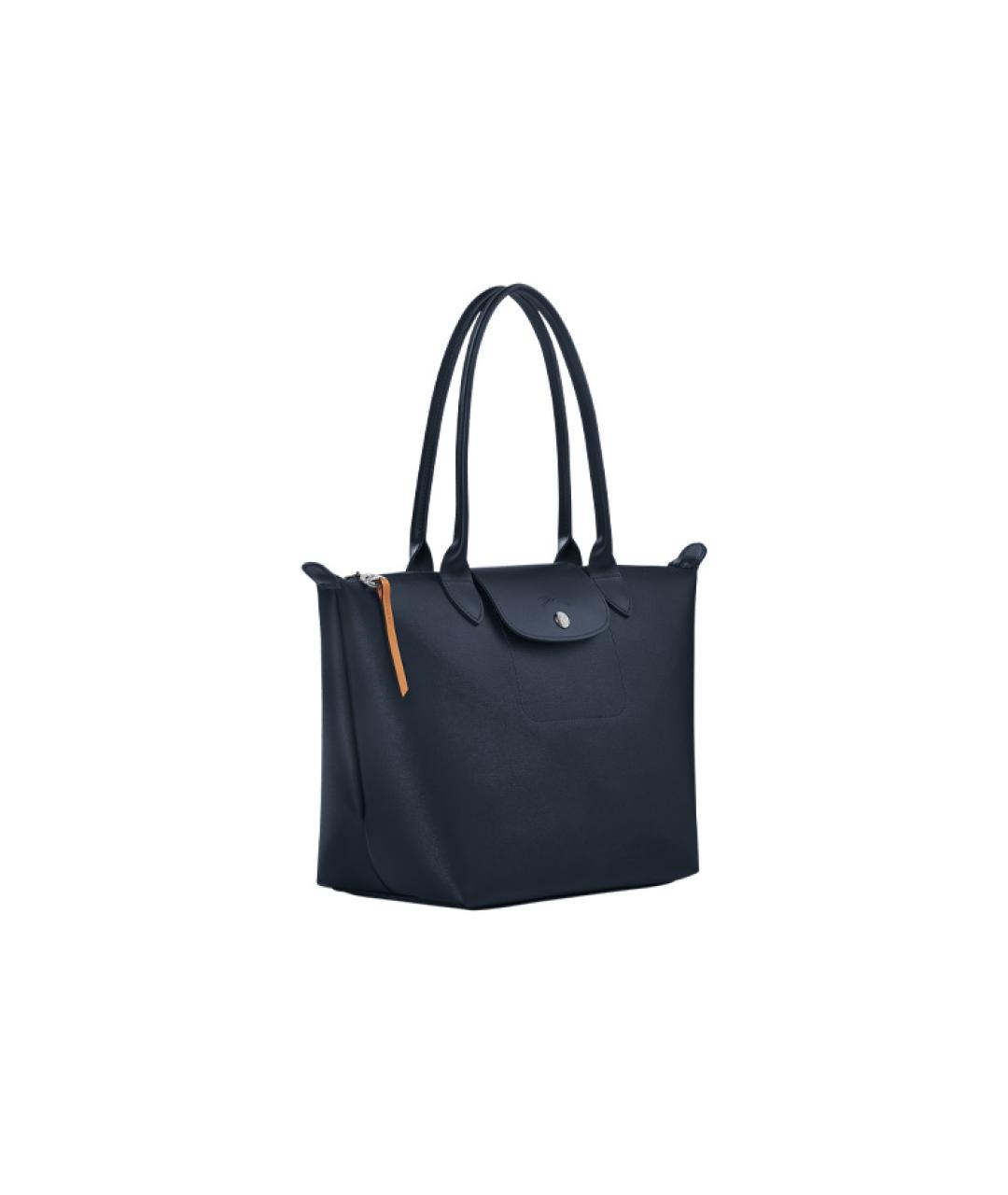 LONGCHAMP Темно-синяя кожаная сумка через плечо, фото 2