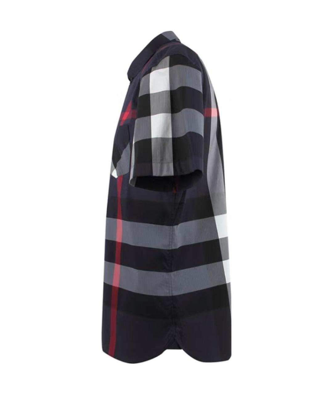 BURBERRY Темно-синяя хлопковая кэжуал рубашка, фото 3