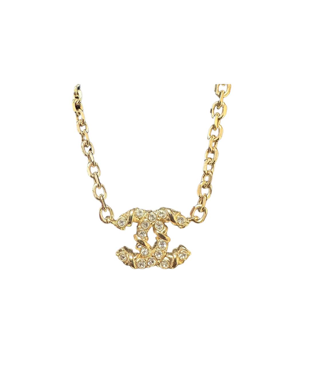 CHANEL Золотая металлическая подвеска, фото 1