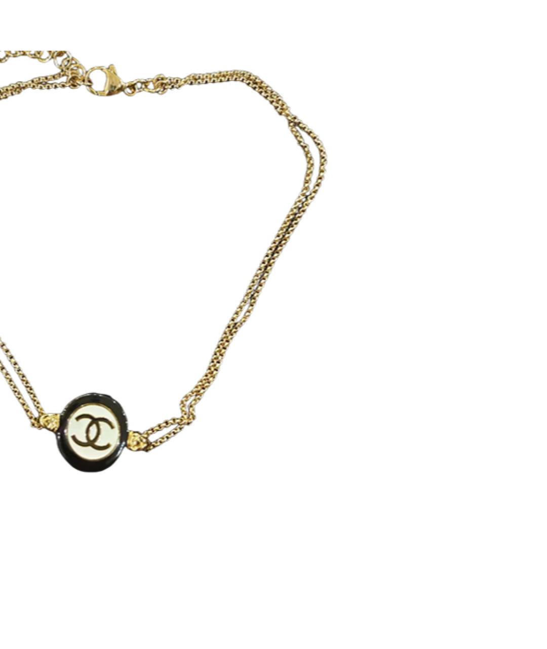 CHANEL Золотое металлическое колье, фото 2