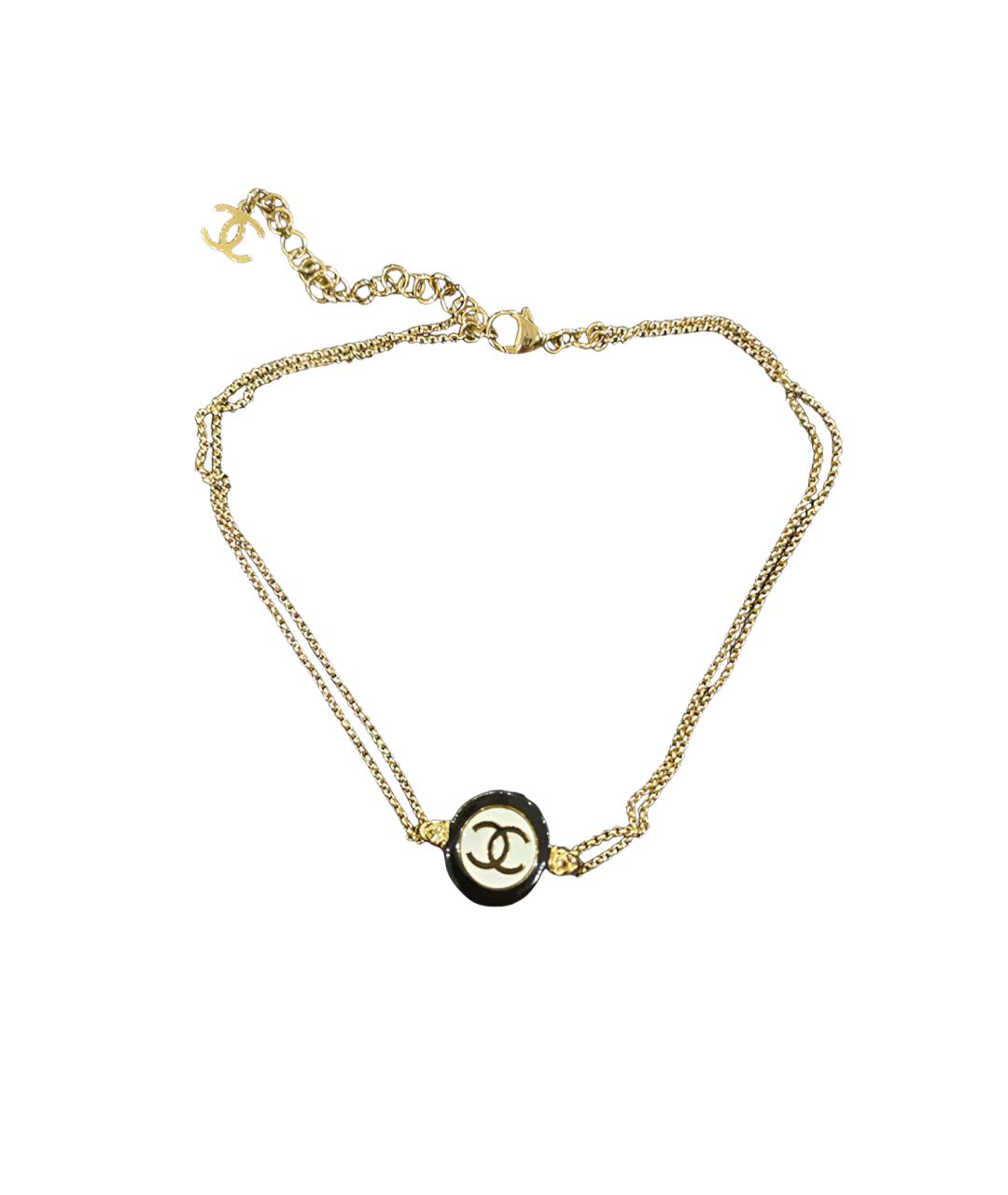 CHANEL Золотое металлическое колье, фото 3