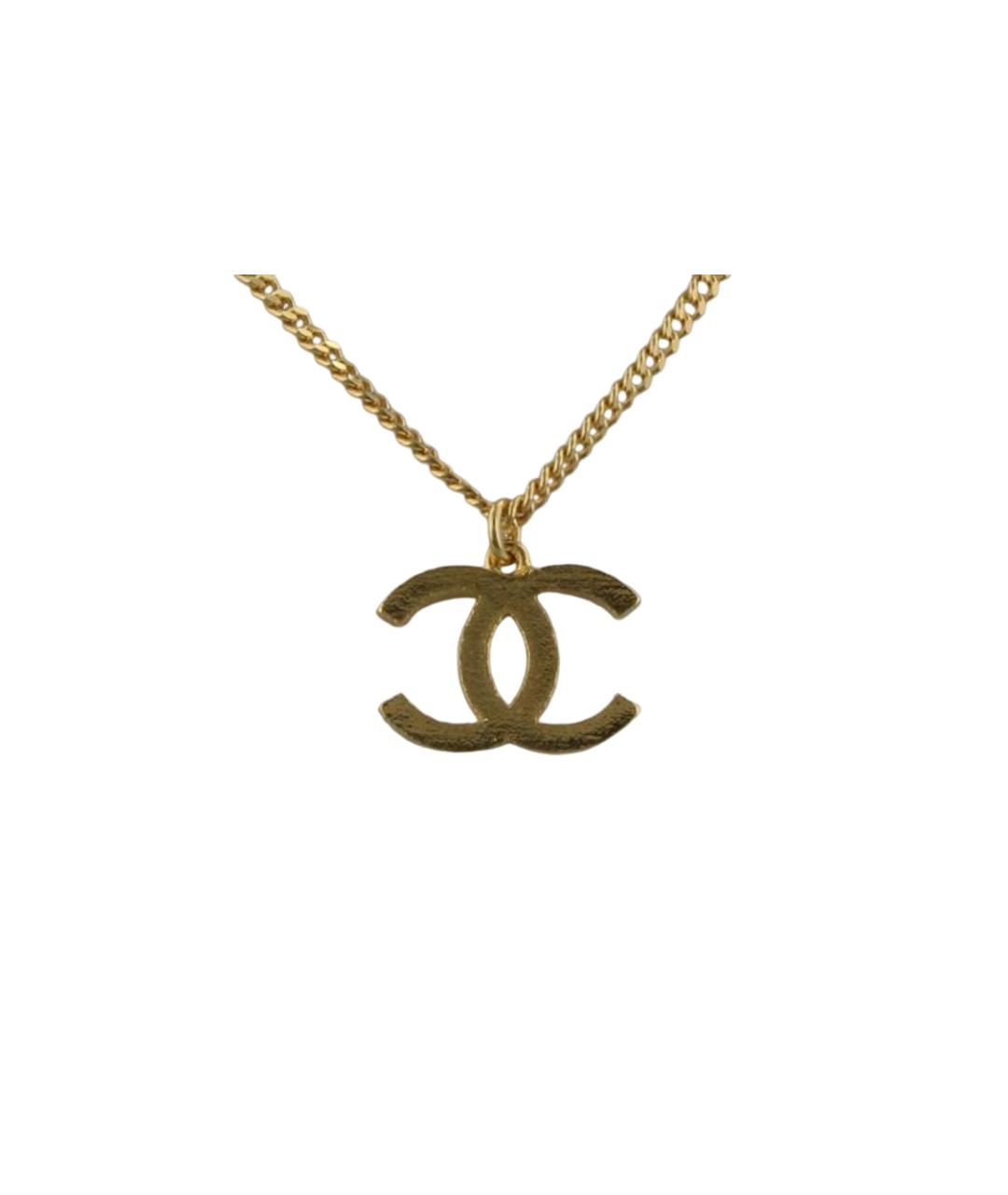 CHANEL Золотая металлическая подвеска, фото 2