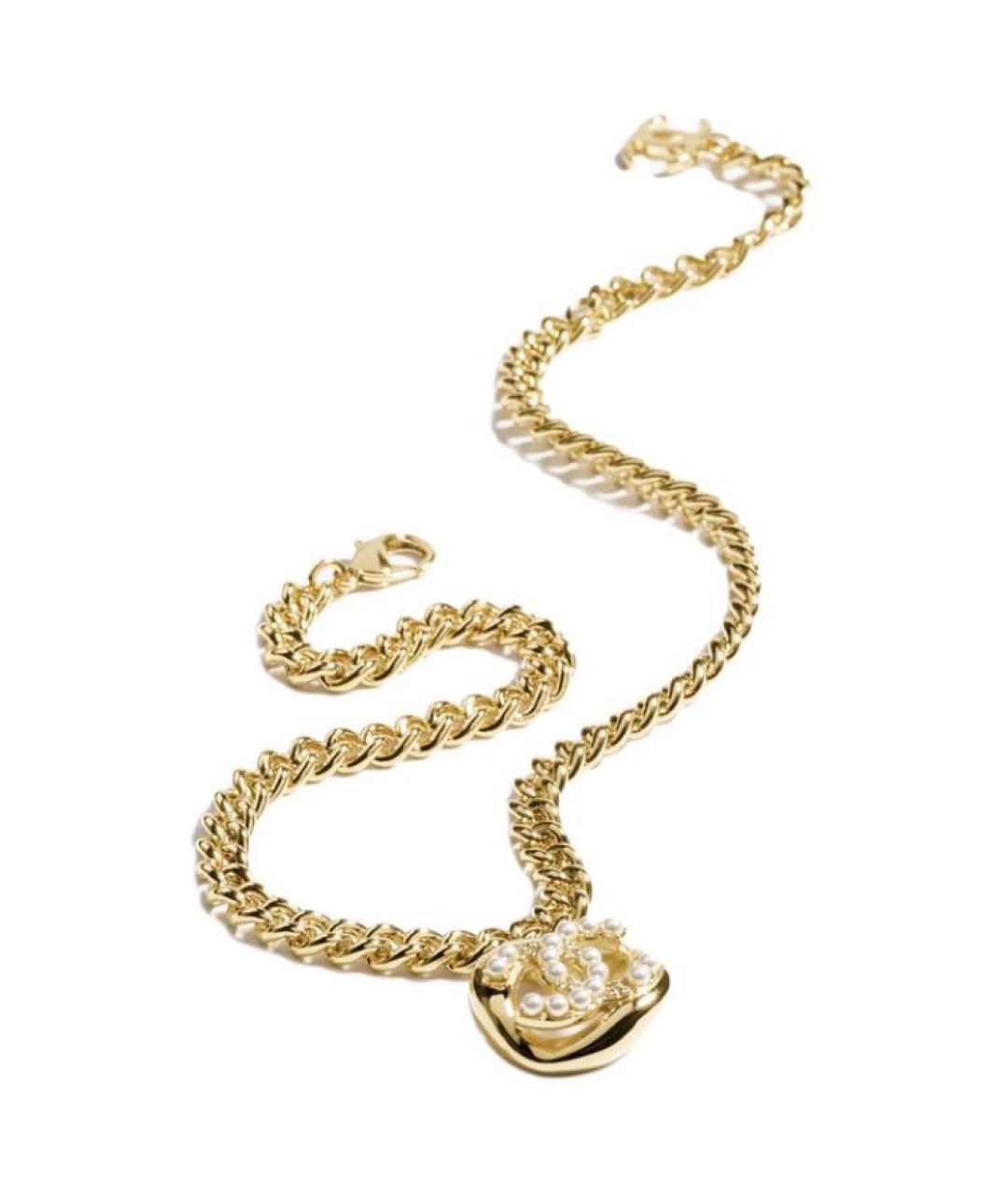 CHANEL Золотая металлическая подвеска, фото 2