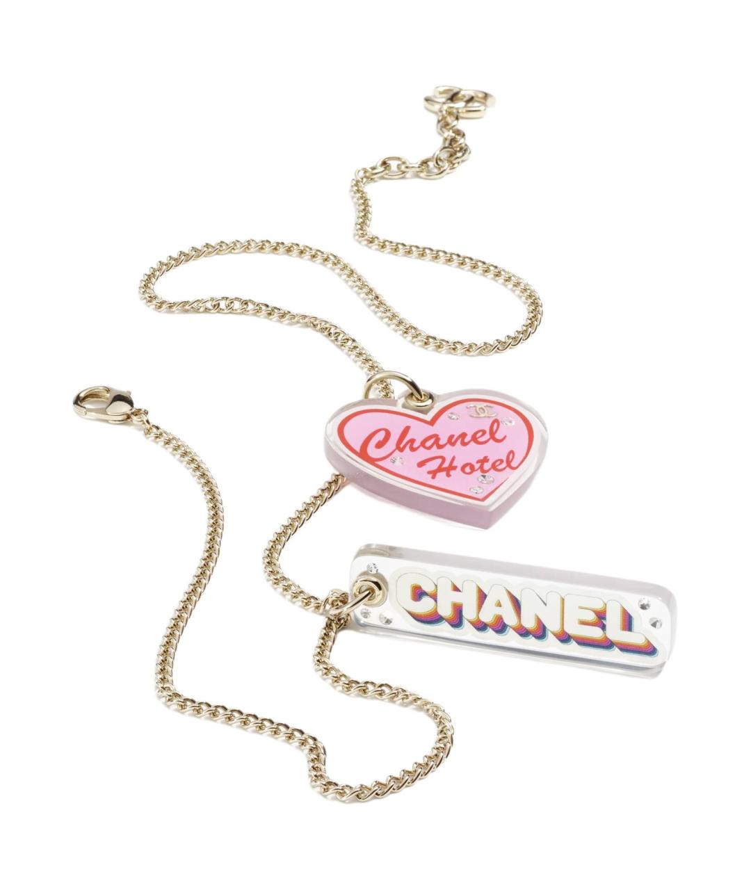 CHANEL Золотая металлическая подвеска, фото 1