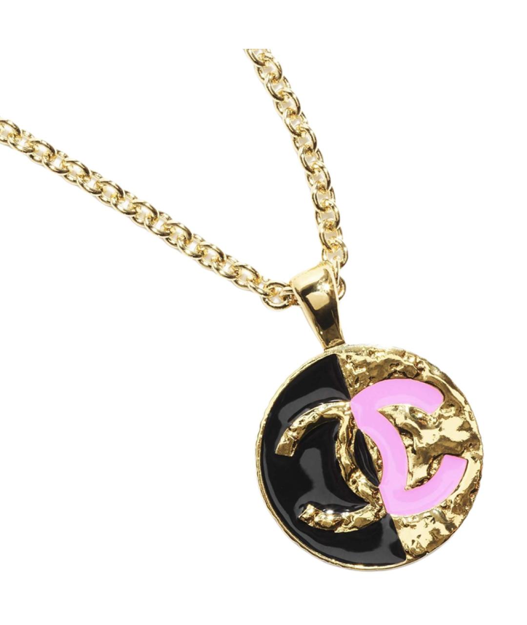 CHANEL Золотая металлическая подвеска, фото 3