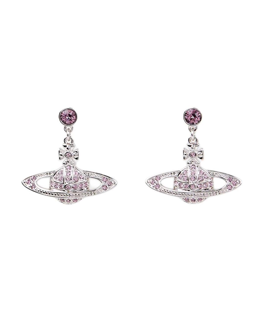 VIVIENNE WESTWOOD Розовые латунные серьги, фото 2