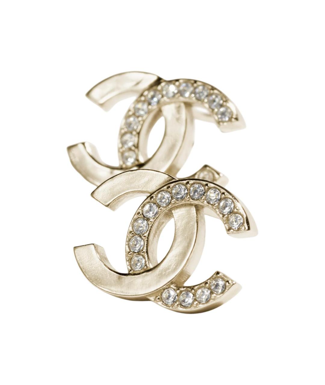 CHANEL Золотые серьги, фото 2