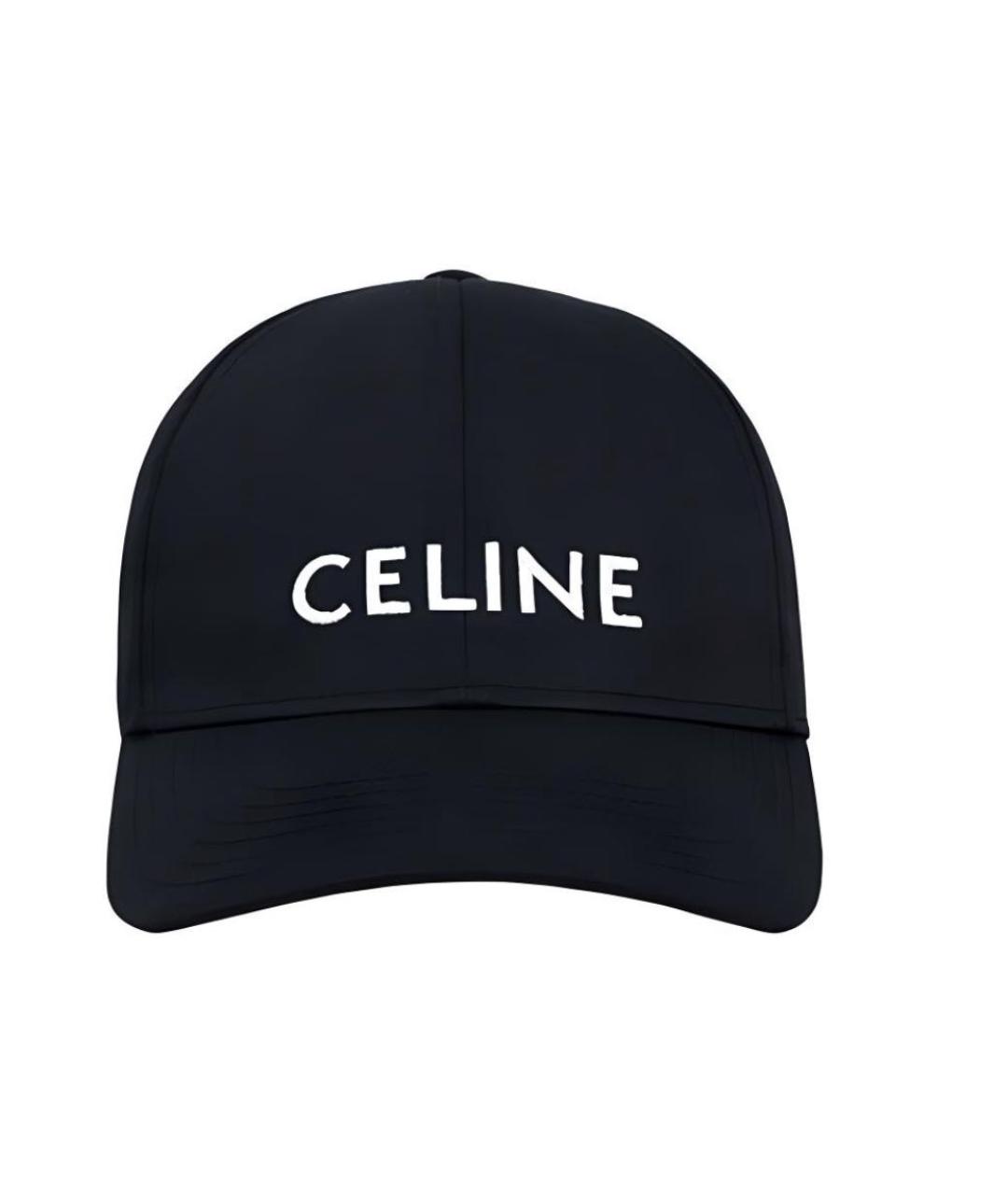 CELINE Черная кепка, фото 2