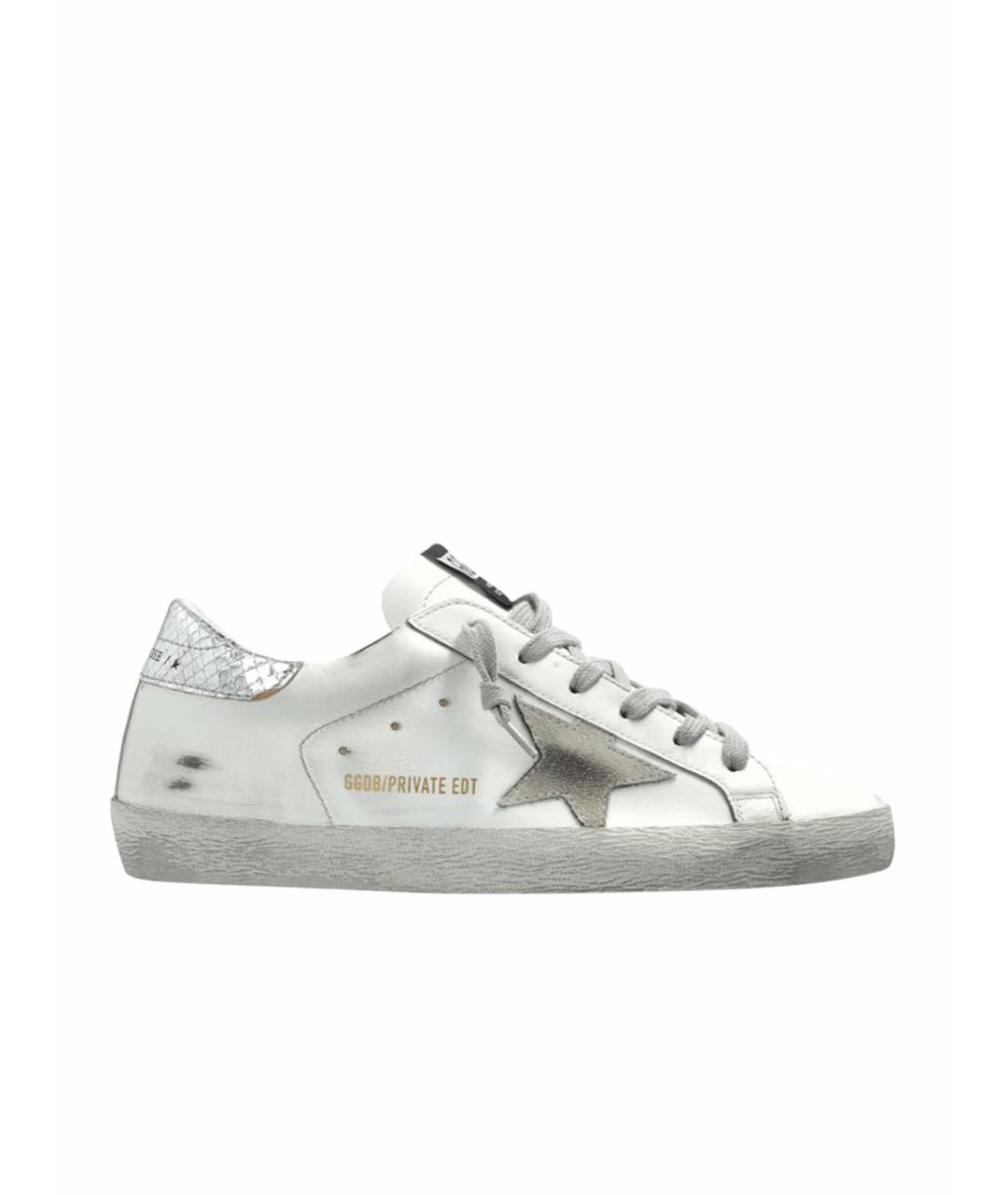 GOLDEN GOOSE DELUXE BRAND Белые кожаные кеды, фото 1