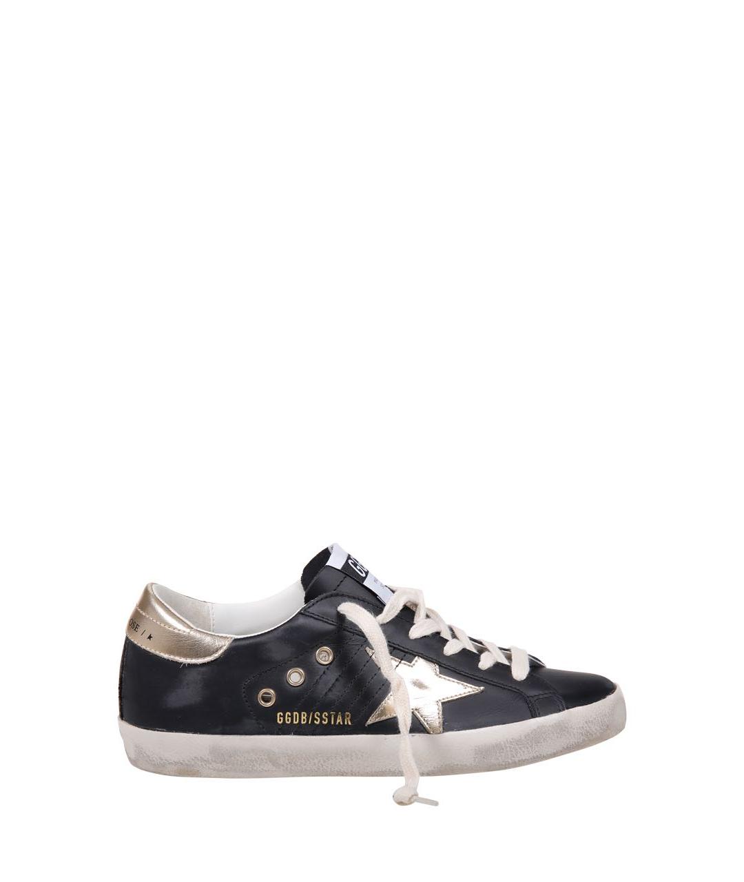 GOLDEN GOOSE DELUXE BRAND Черные кожаные кеды, фото 5