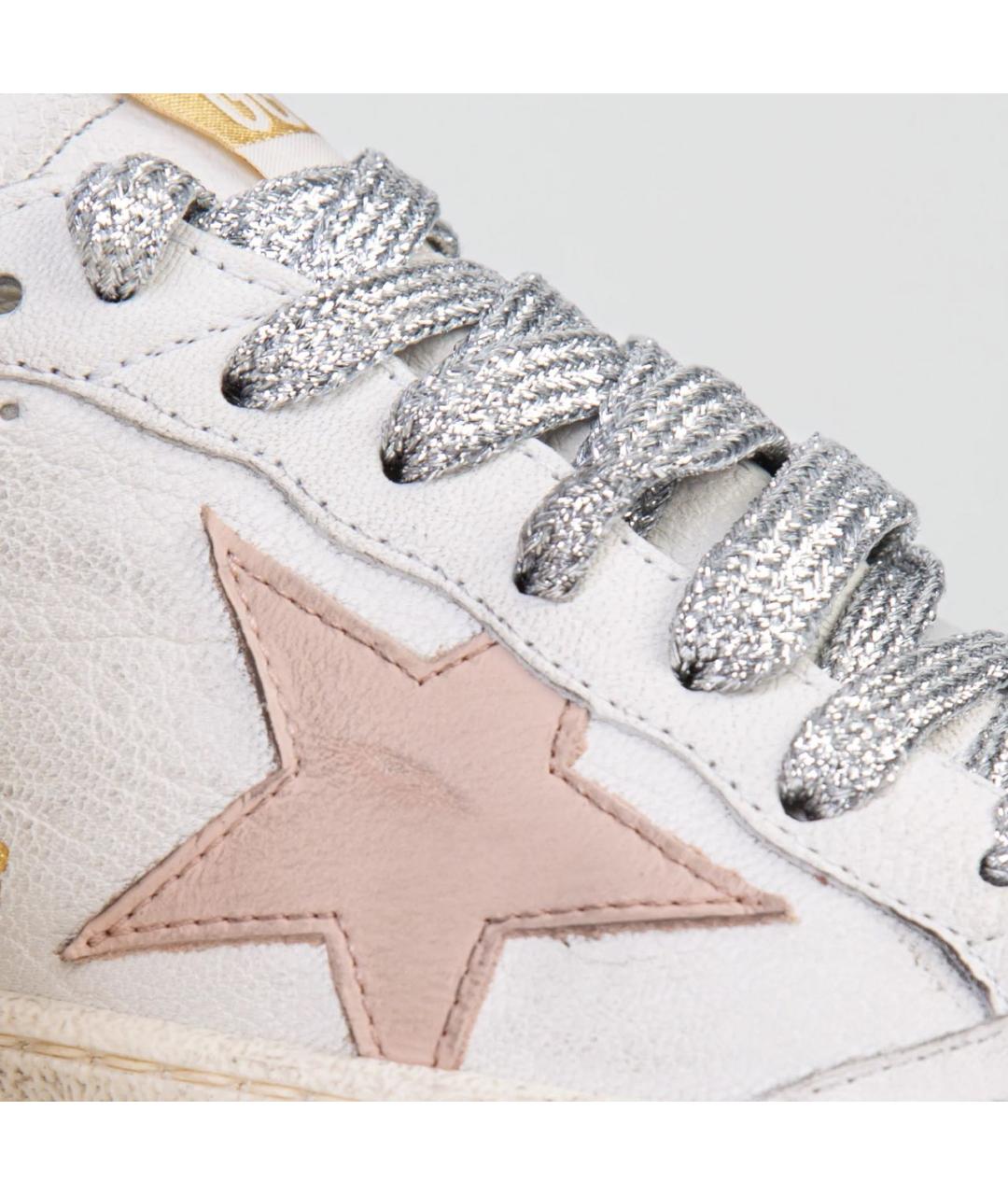 GOLDEN GOOSE DELUXE BRAND Бежевые кожаные кеды, фото 5