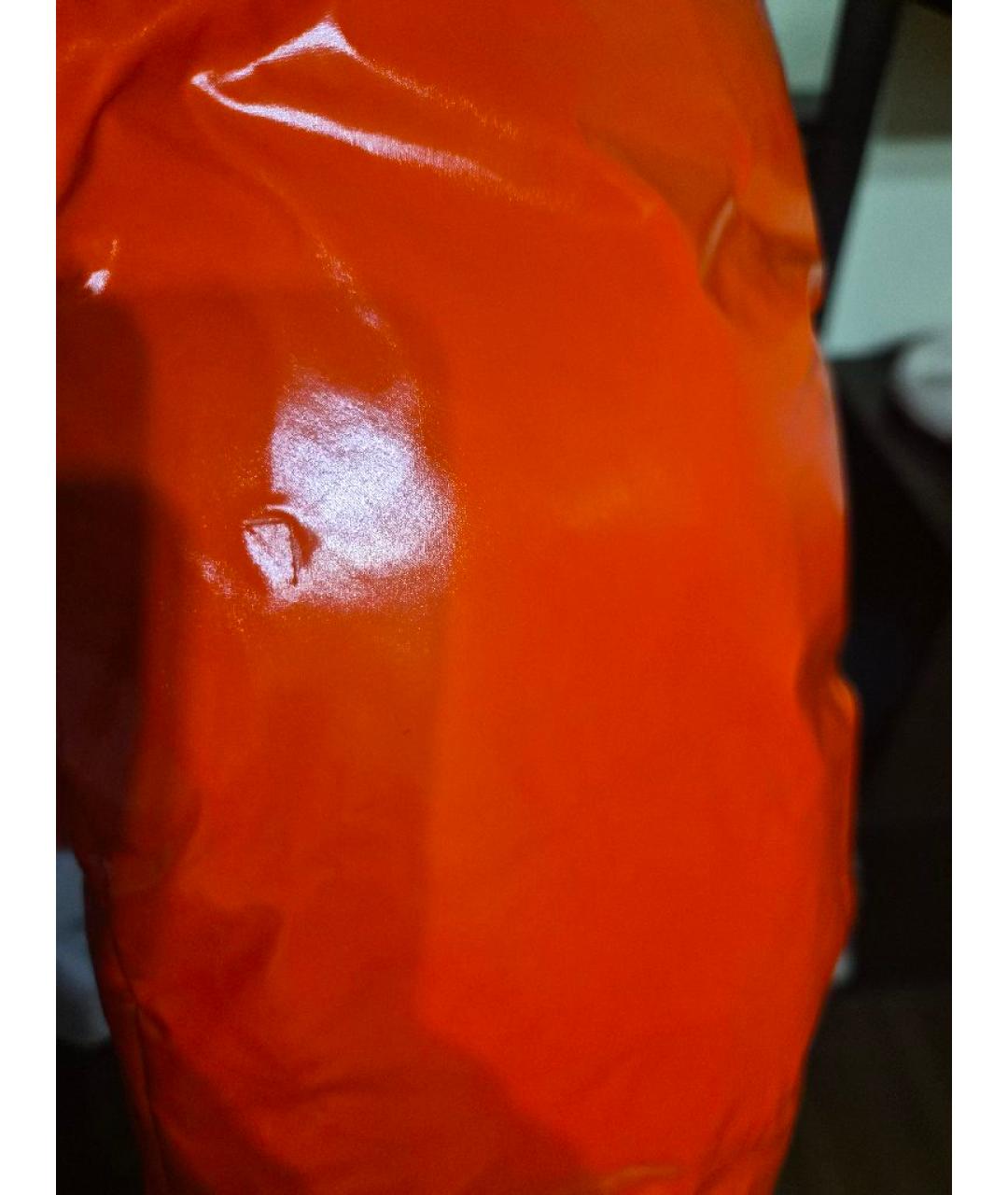 PINKO Оранжевая полиуретановая куртка, фото 9