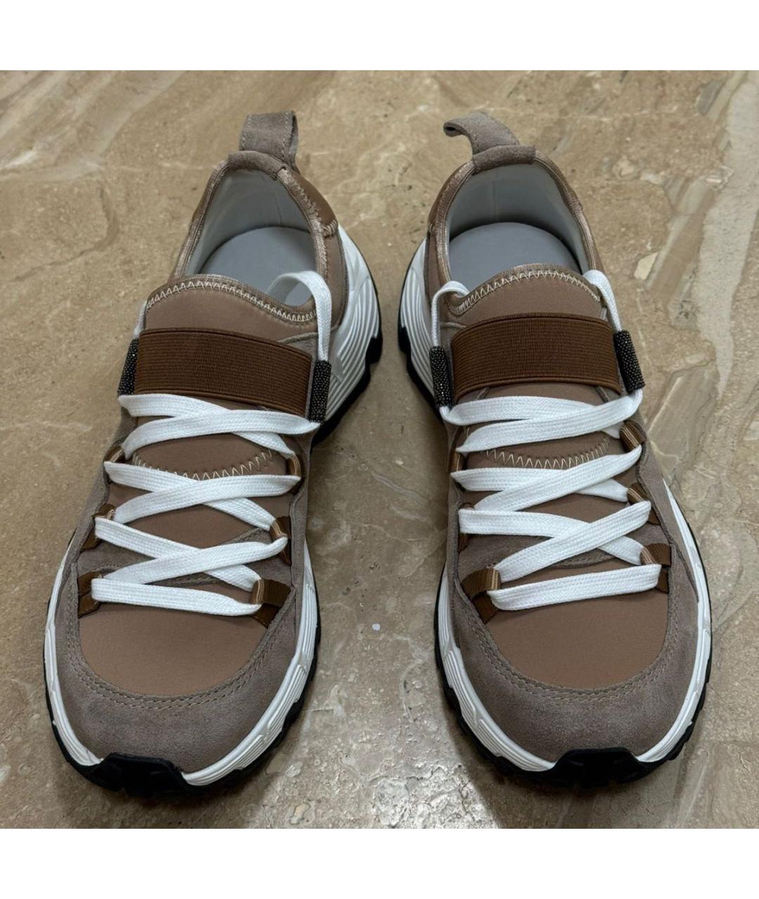BRUNELLO CUCINELLI Коричневые замшевые кроссовки, фото 5