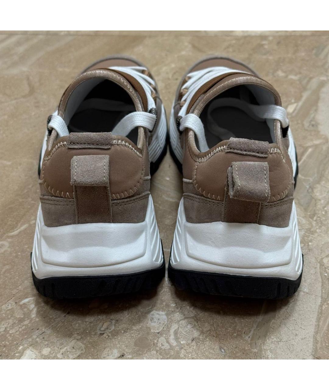 BRUNELLO CUCINELLI Коричневые замшевые кроссовки, фото 4