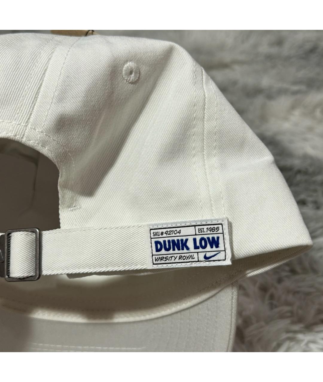 NIKE Белая хлопковая кепка/бейсболка, фото 4