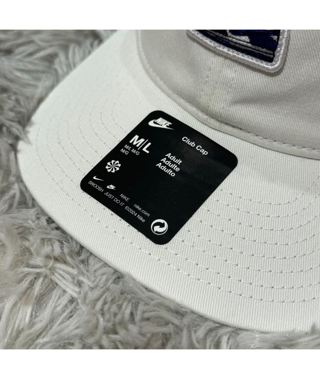 NIKE Белая хлопковая кепка/бейсболка, фото 3