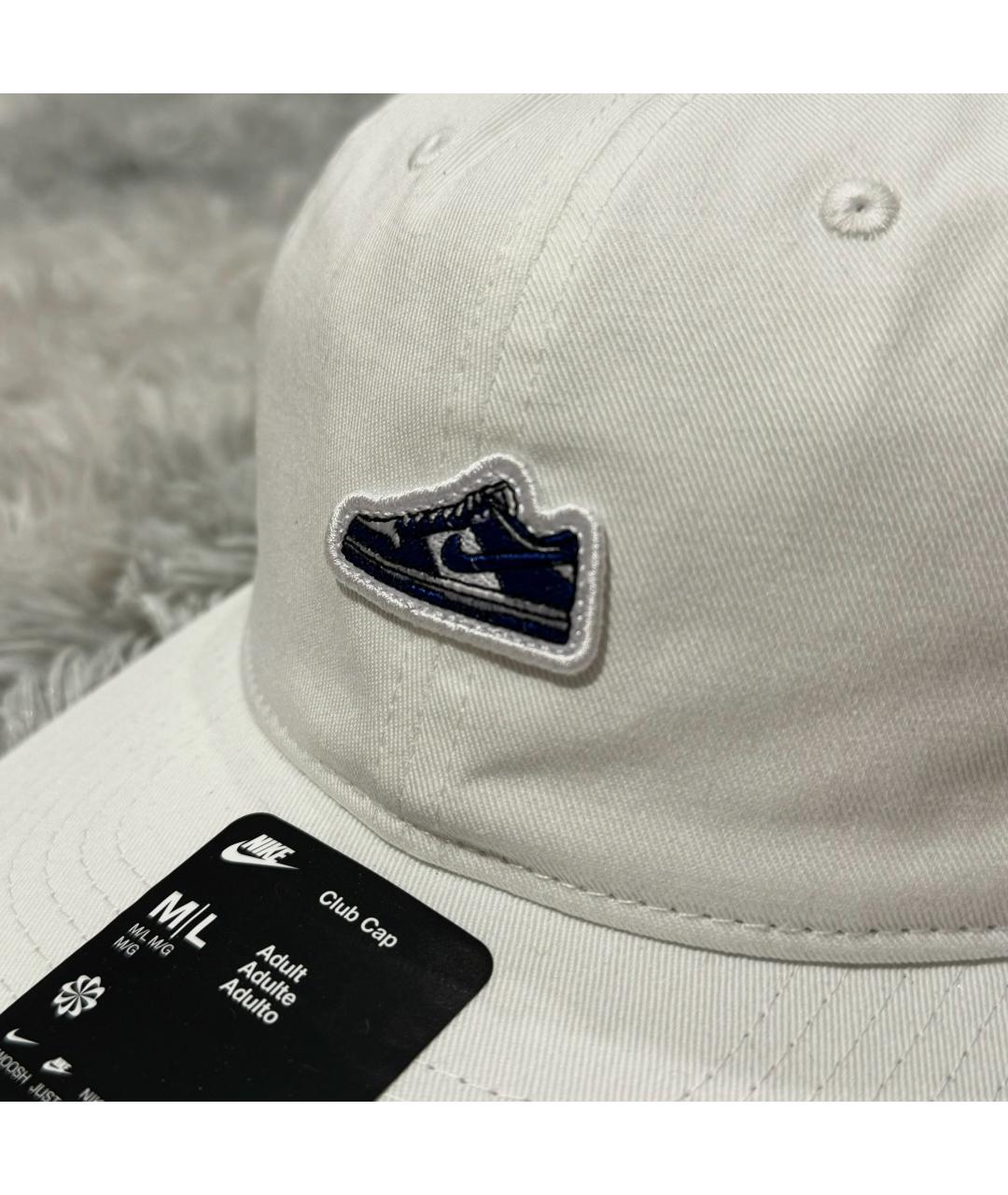 NIKE Белая хлопковая кепка/бейсболка, фото 2