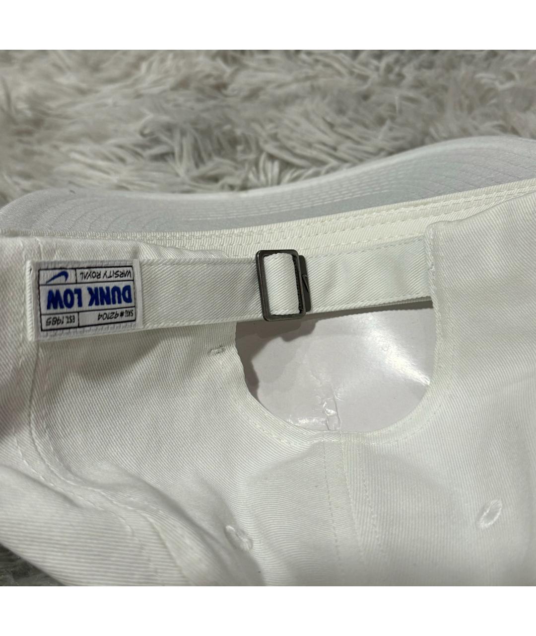 NIKE Белая хлопковая кепка/бейсболка, фото 5