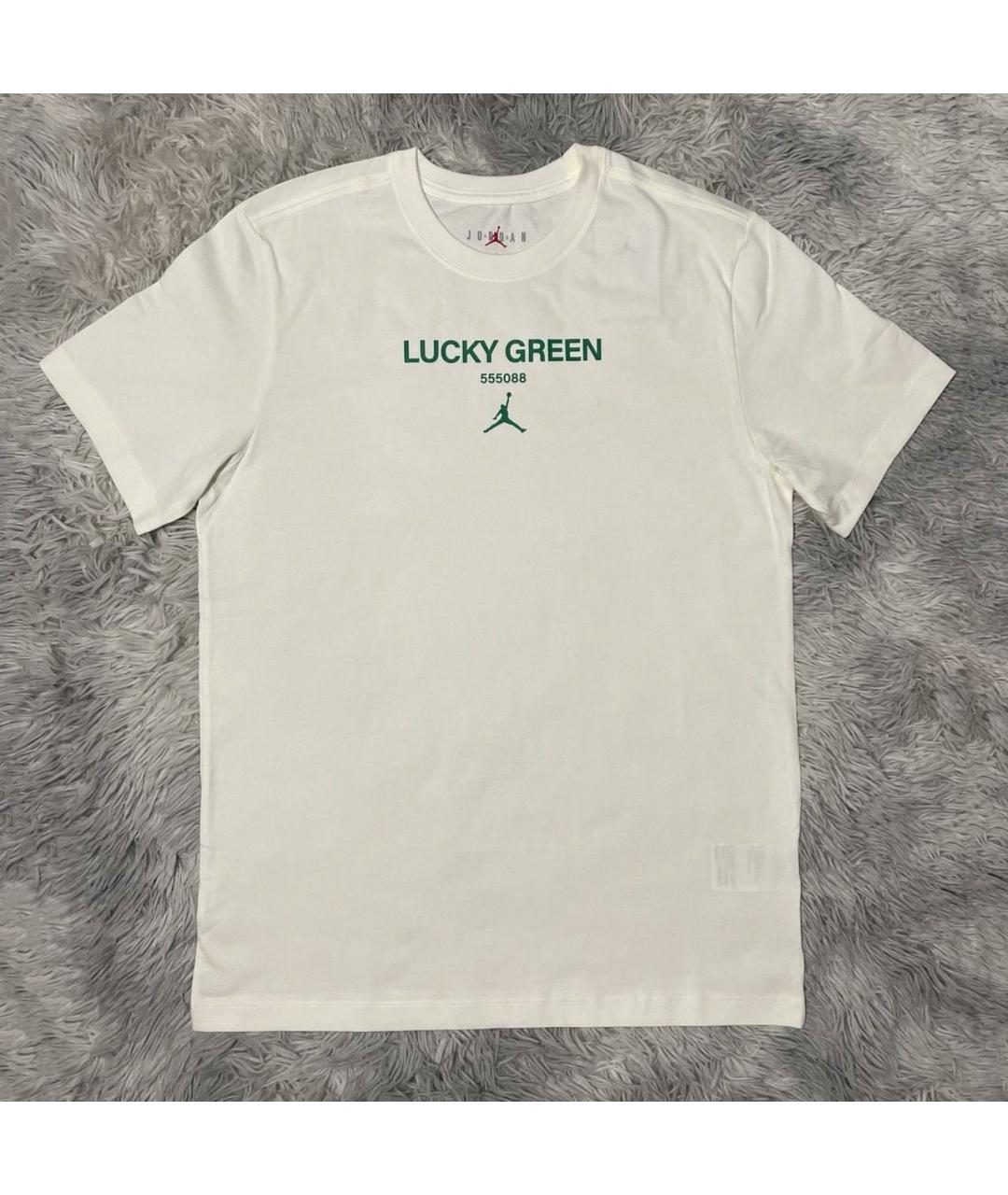 JORDAN Белая хлопковая футболка, фото 5