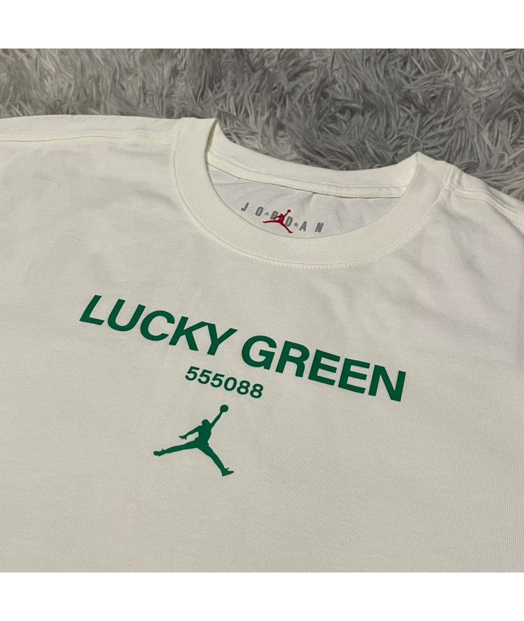 JORDAN Белая хлопковая футболка, фото 3