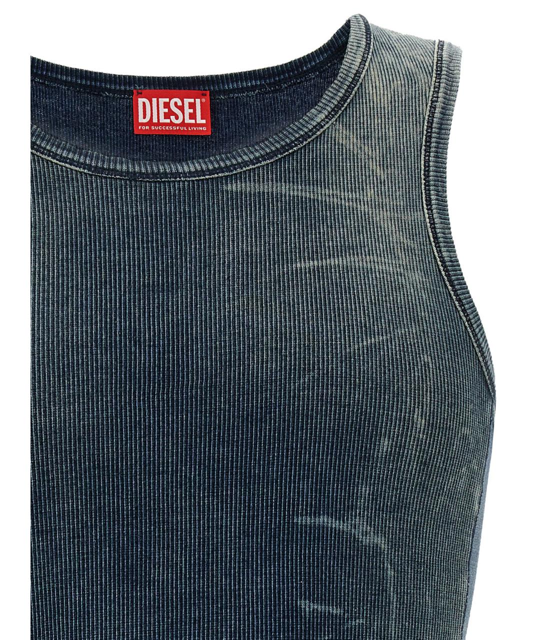 DIESEL Синяя хлопковая майка, фото 3