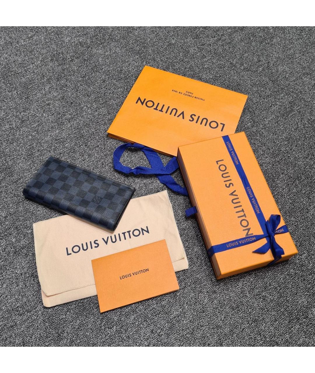 LOUIS VUITTON Черный кошелек, фото 5