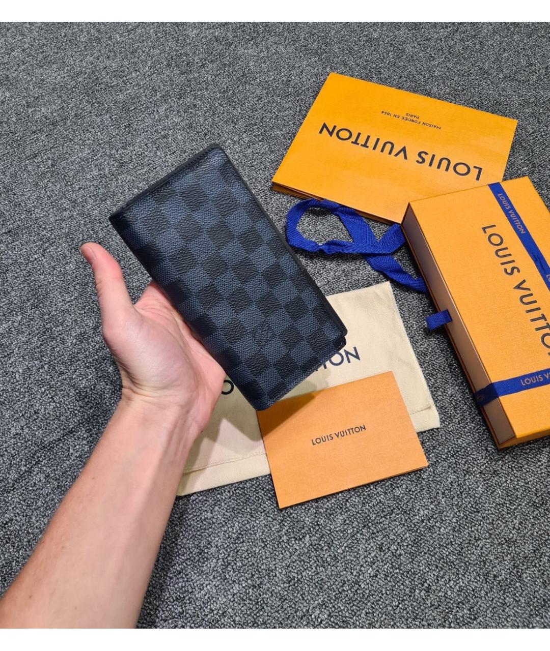 LOUIS VUITTON Черный кошелек, фото 6