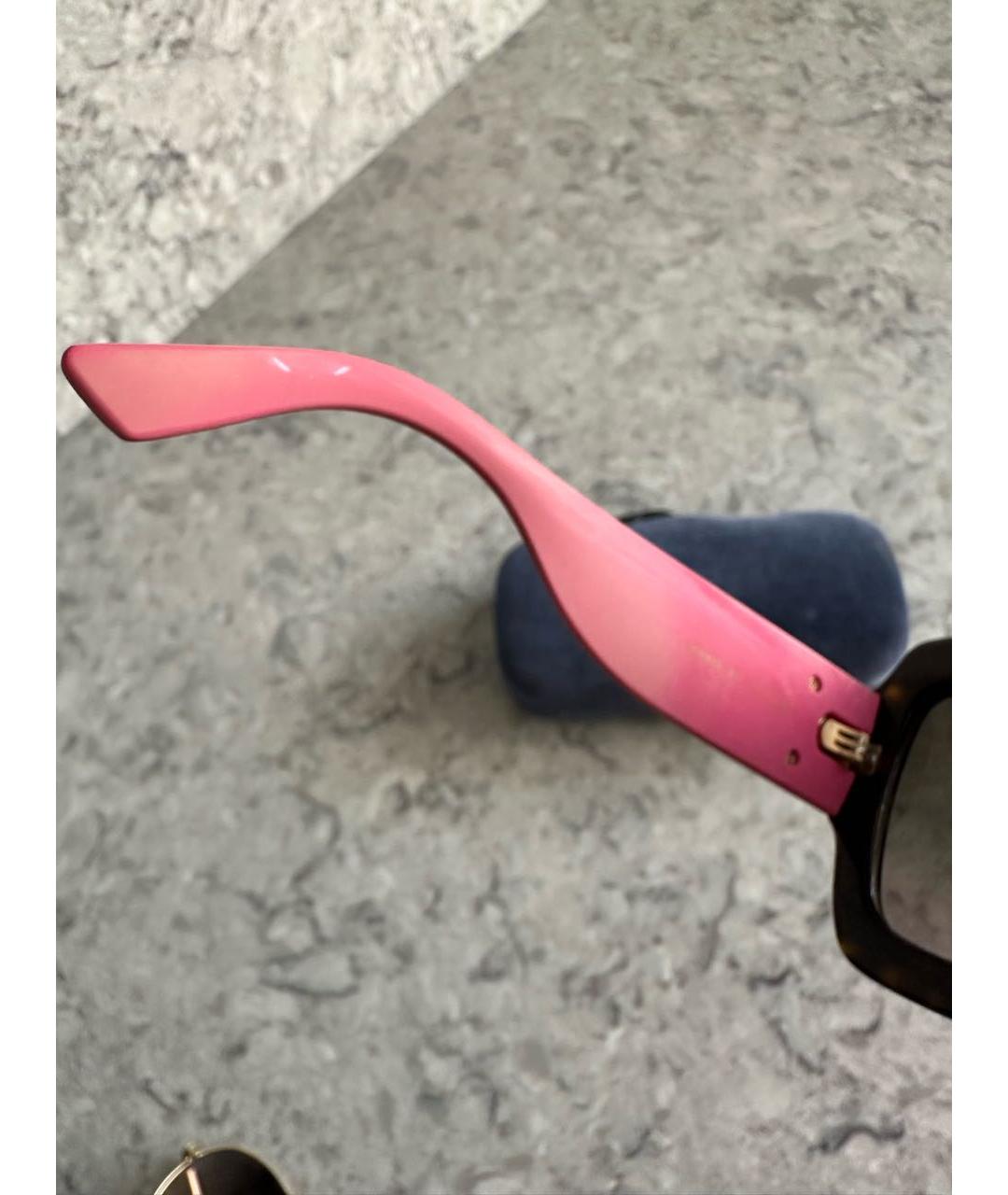 GUCCI Черные пластиковые солнцезащитные очки, фото 3