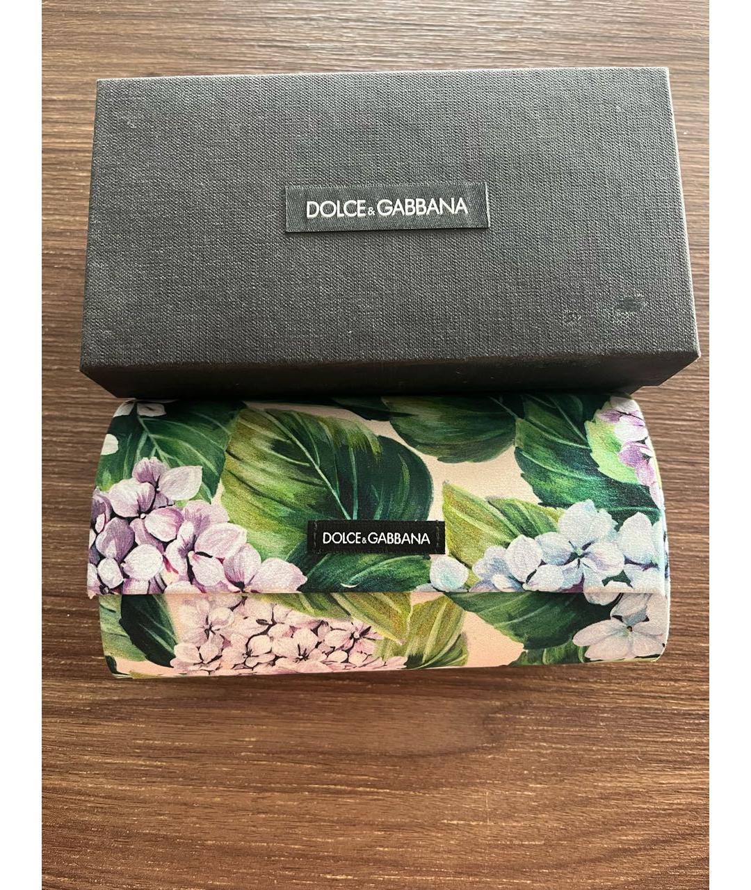 DOLCE&GABBANA Мульти пластиковые солнцезащитные очки, фото 4