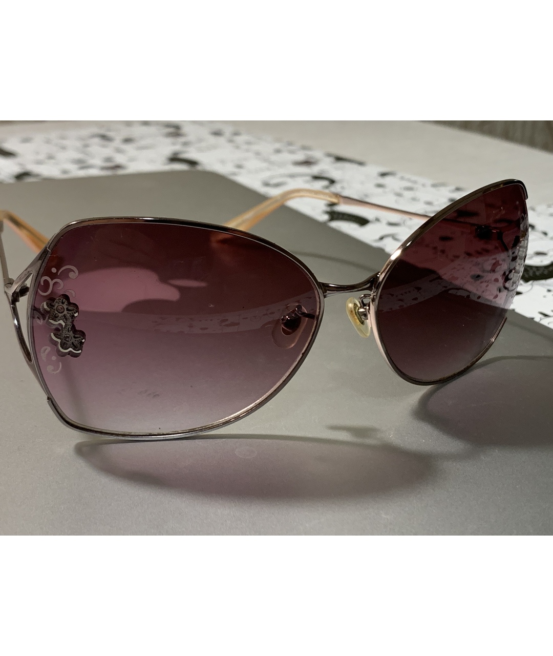 BADGLEY MISCHKA Розовые солнцезащитные очки, фото 3