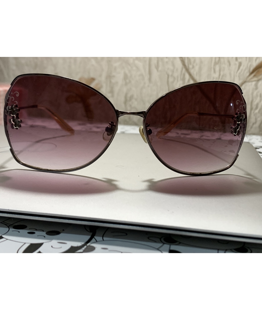 BADGLEY MISCHKA Розовые солнцезащитные очки, фото 5