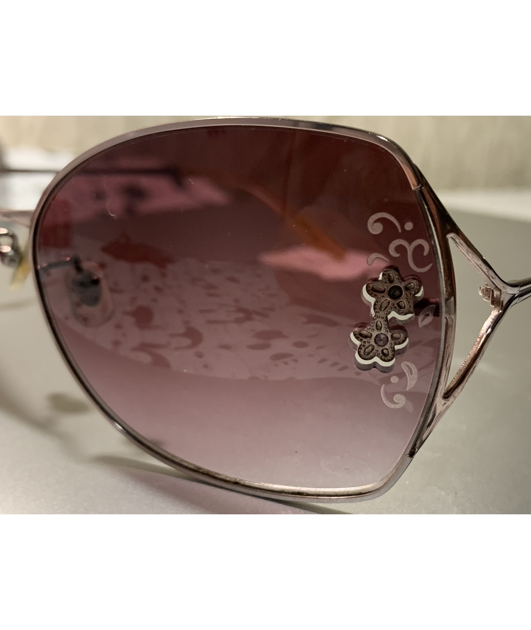 BADGLEY MISCHKA Розовые солнцезащитные очки, фото 2