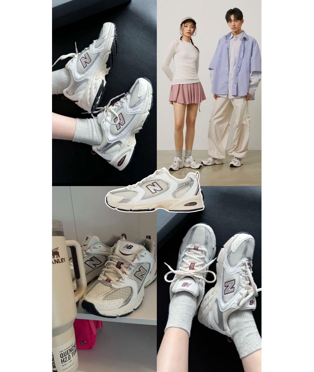 NEW BALANCE Бордовые кроссовки, фото 7