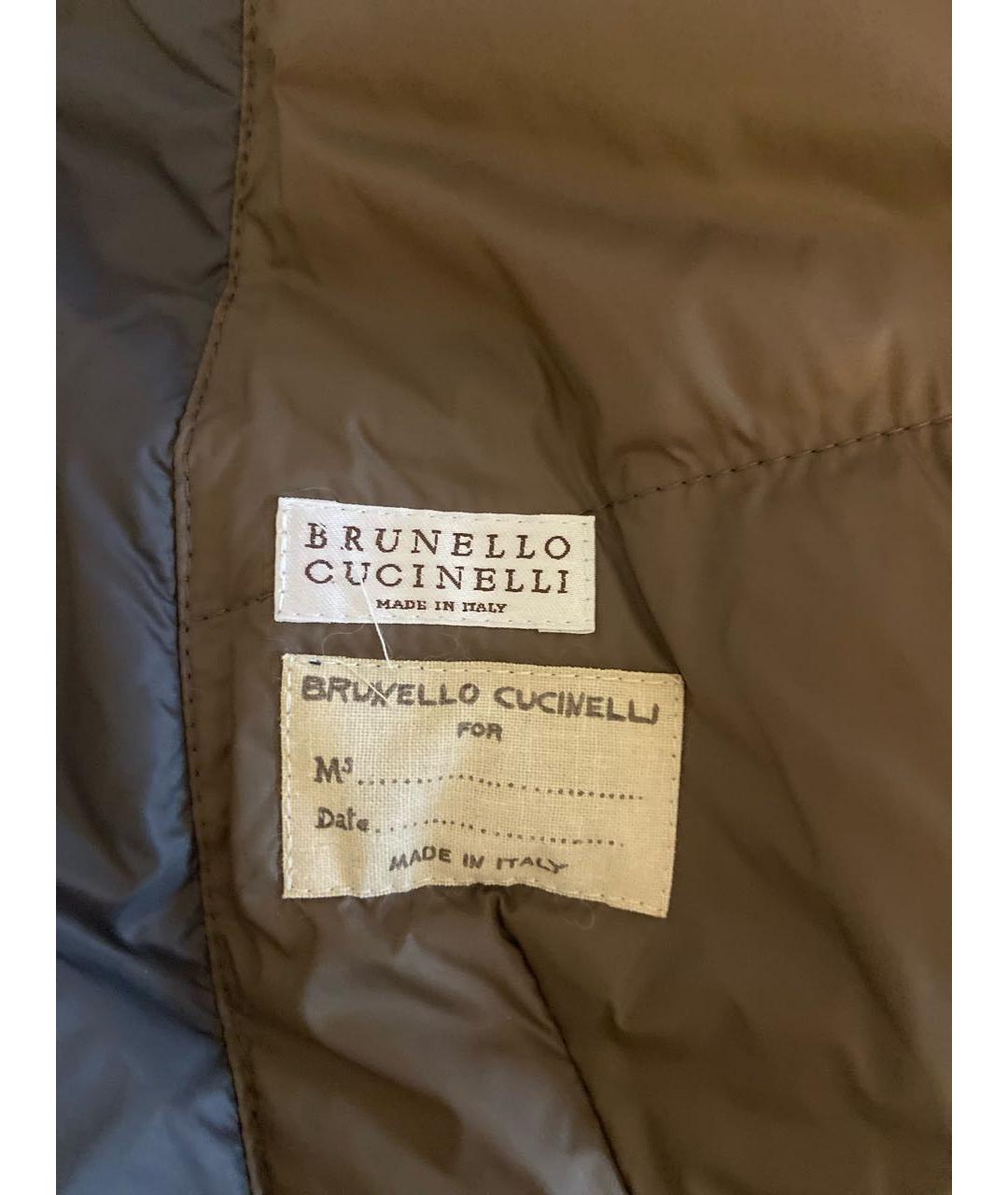 BRUNELLO CUCINELLI Серая полиэстеровая куртка, фото 4