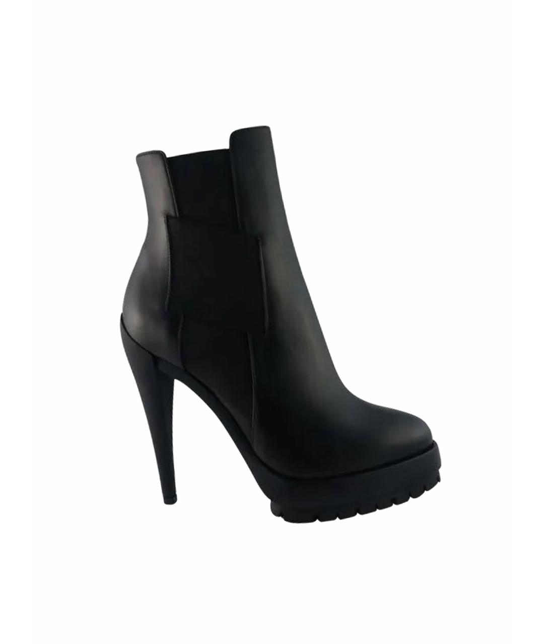 CASADEI Черные кожаные ботильоны, фото 1